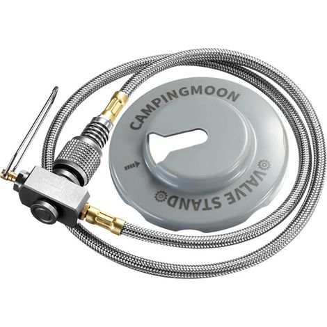 Améliorez votre équipement de plein air : tuyau de gaz à visser EN417, connexion sécurisée, tuyau tressé en acier inoxydable, durable, polyvalent et pratique pour réchauds de cuisine portables.