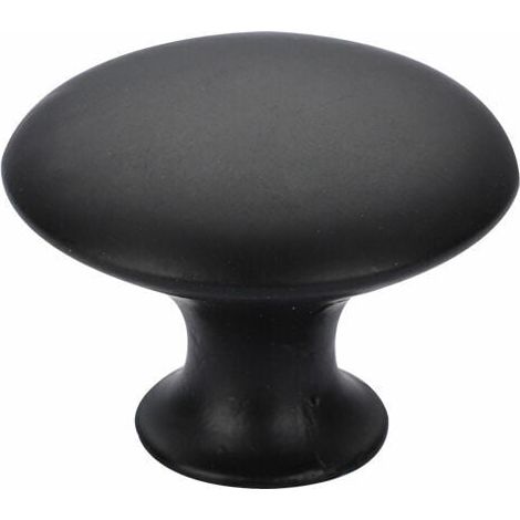 SHINING HOUSE Pomos para muebles negros, pomos redondos para muebles, pomos para muebles, pomos para armarios de cocina, pomos sólidos para cajones y gabinetes, 30 x 22 cm, color negro (1/5)