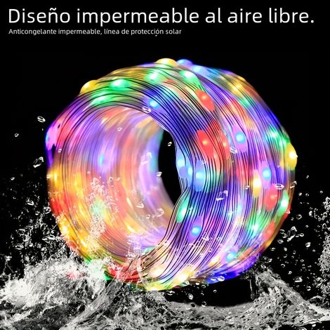 Guirlande lumineuse de Noël solaire RGBIC intelligente Bluetooth étanche (22 m) (1/5)