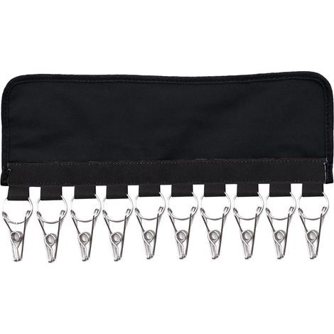 Caja de almacenamiento portátil de plástico para gorras de béisbol, perchero, organizador de ropa, organizador de armario, colgador de calcetines (negro) (1/4)