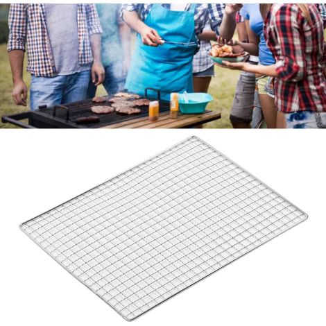 Grille de Barbecue en Acier Inoxydable Anti-Rouille - Tapis de Cuisson Polyvalent pour Jardin, Pique-nique et Camping