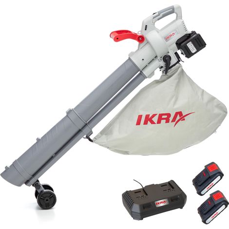 IKRA 3in1 aspiratore soffiatore a batteria IALS 2-20 con 2 batterie ricaricabili e doppio caricabatterie rapido (1/5)