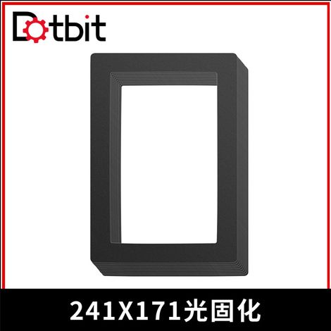 Accessoire pour imprimante 3D DLP : boîtier de protection en polycarbonate photopolymère 241 x 171 mm avec dos adhésif et tapis anti-poussière portable (1/4)