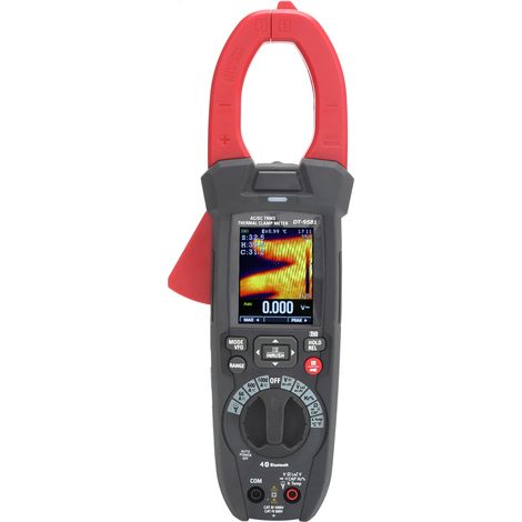 Multimètre pince thermique -260 à 260℃, testeur AC/DC True RMS, voltmètre numérique avec caméra infrarouge, prise UE 100-240V, instrument de mesure électrique portable. (1/5)