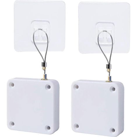 Ferme-porte en deux parties, ferme-porte sans perçage, compatible avec la plupart des portes, et ferme-porte à capteur pour une utilisation au bureau. (1/5)