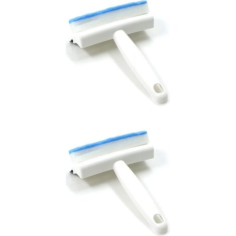 2 Pack Brosse de Nettoyage de Voiture - Raclette à vitre, Nettoyeur d'essuie-Glace pour vitres, raclette pour vitres de Voiture, pour Cuisine,Fenêtre,Salle de Bain,Voiture (1/2)