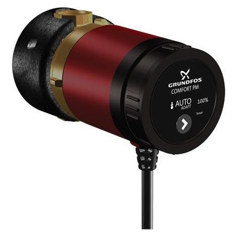 Grundfos – Circulateur eau chaude sanitaire 0,45 m³/h – Moteur à haut rendement – Pression max 10 bar – Entraxe 80 mm – Technologie AUTOADAPT