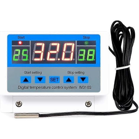 Digitaler Temperaturregler 220 V, max. 5000 W, Digitalthermostat 30 A, -19 bis 99 °C, Temperaturregler XH-W3103 (1/5)