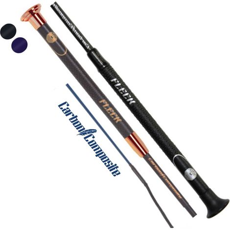130 cm, nero: Leichtgewichtige Carbon Composite Peitsche