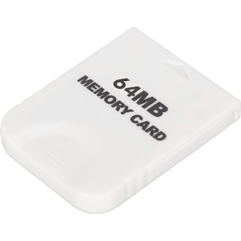 Cartes mémoire Wii 64 Mo (1019 blocs) haute vitesse, blanc, prêt à l'emploi, accessoires de console de jeux (1/5)