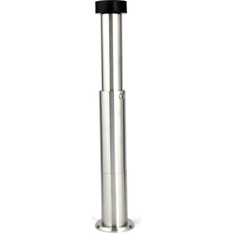 EVI Herrajes Fermaporta Pour Mur regolabile 88-160 mm Gomma Nera Acciaio Inox Finitura Opaca Compresi utensile, vite + tassello di fissaggio Mod. I-182K (1/5)