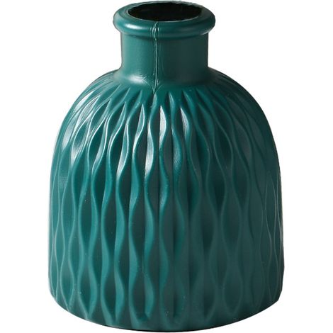 Vase - Plastique - Ronde - Ouverture 4 cm - Bureau Salon Chambre Bureau - 1 Pièce (1/5)