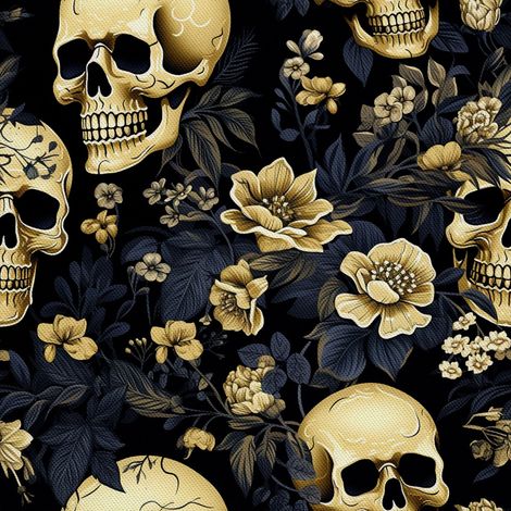 Tela Oxford decorativa para exteriores - Motivo de calavera I DX4708 (1/5)