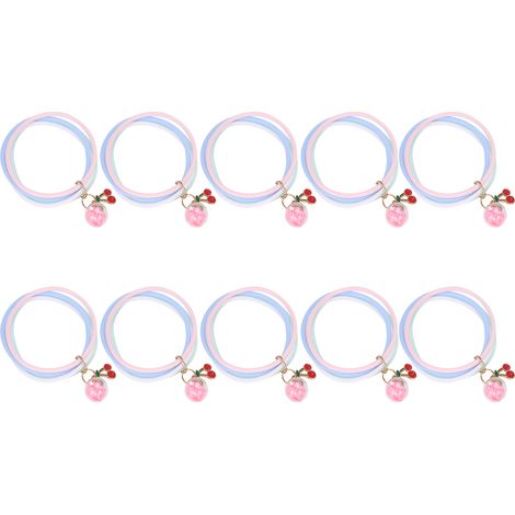 10 Bracelets Répulsifs Anti-Moustiques Huiles Essentielles Rose Cerise Adultes Enfants (1/5)