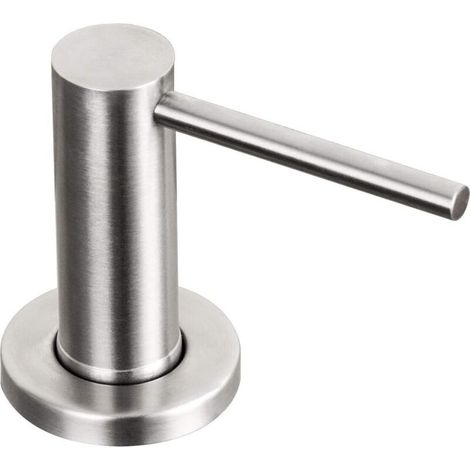 Distributeur de Savon pour Évier de Cuisine Nickel Brossé Pompe de Comptoir en Acier Inoxydable Lotion pour les Mains Bouteille Intégrée Lotion Bouteille Intégrée (1/5)