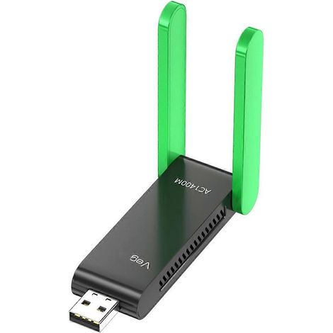 5G-WLAN-Empfänger, Dualband-Bluetooth-WLAN-Adapter, USB-3.0-WLAN-Netzwerkkarte mit Antenne und 1400 m Reichweite für Windows-10-PCs/Laptops (1/5)