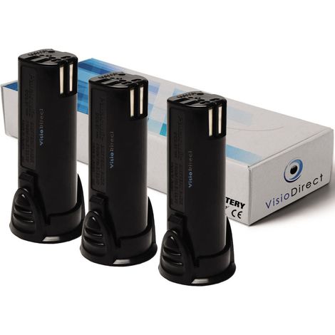Lot de 3 batteries pour Panasonic National EZ7410 perceuse visseuse 1500mAh 3.6V (1/2)