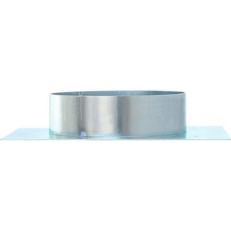 Plaque de montage pour élément chauffant, tourelle plane en acier inoxydable 40 mm (1/5)