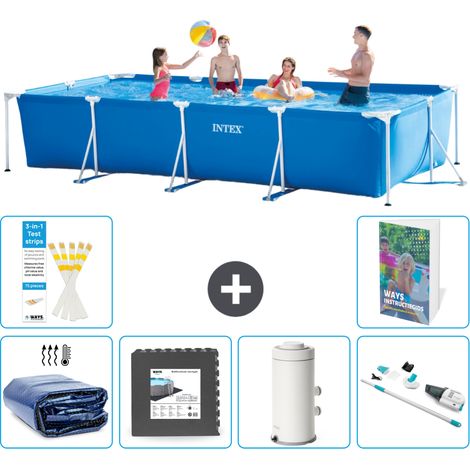 Rechteckiger Frame Pool - 450x220x84 cm - 7-teilig S141 (1/5)