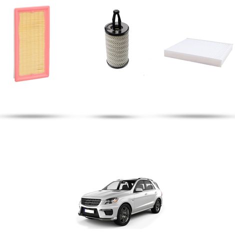 Kit tagliando 3 filtri compatibile con Mercedes Classe M (W166) 500 300kw Dal 2012 (1/4)