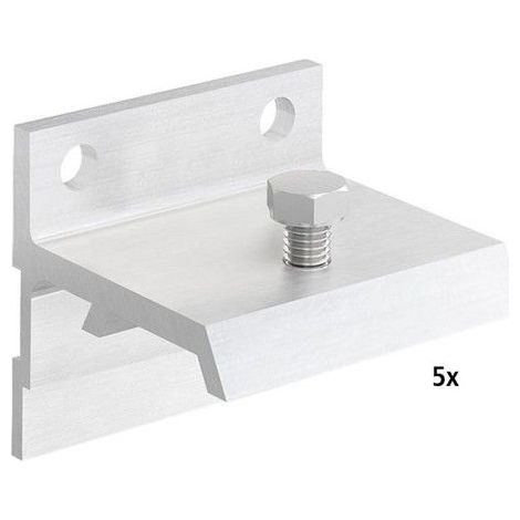 5x Montagewinkel für Schiebetürbeschlag SLID'UP, 45 mm
