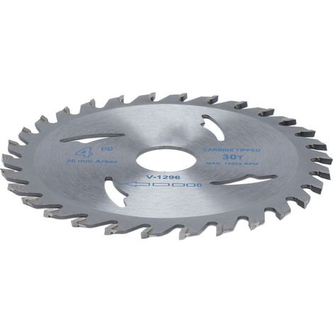 Lame de scie circulaire 4 pouces en carbure pour le travail du bois, avec joint, 30 dents, 12 000 tr/min, alésage de 20 mm (1/5)