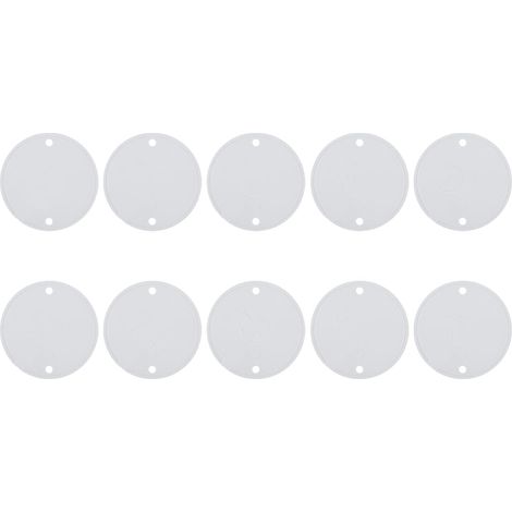 Lot de 10 Couvercle PVC Boîte Jonction 65mm Étanche Résistant Corrosion Électronique