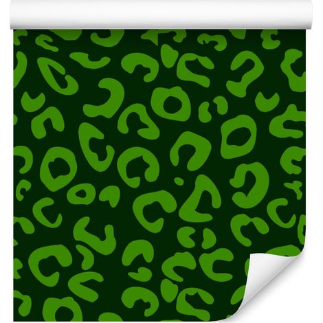 Papel pintado de cuero verde botella para salón y dormitorio, 50x1000 cm (1/5)