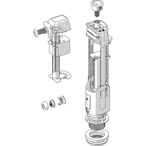 Jika - Spülmechanismus für WC-Kombi, weiß H8913820000001