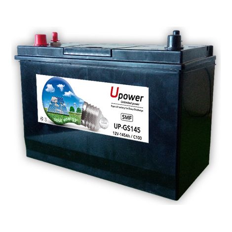 Batteria 12vdc 120ah Solar C100 Monoblocco C100 U-power Up-gs120