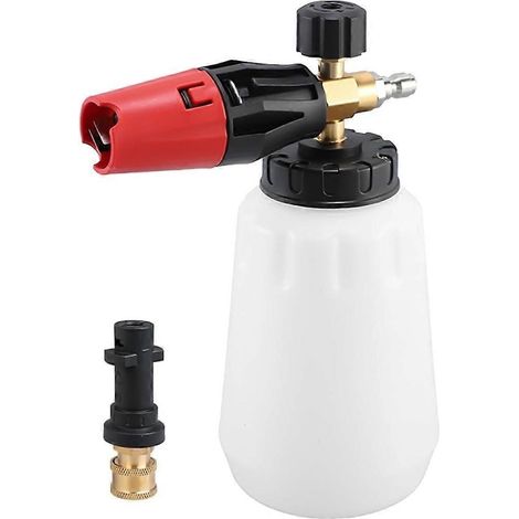 Lance à mousse pour nettoyeur haute pression Karcher K2 K3 K4 K5 K6 K7 - 1000 mlmousse réglable pour lavage autolance à mousse haute performance (1/5)