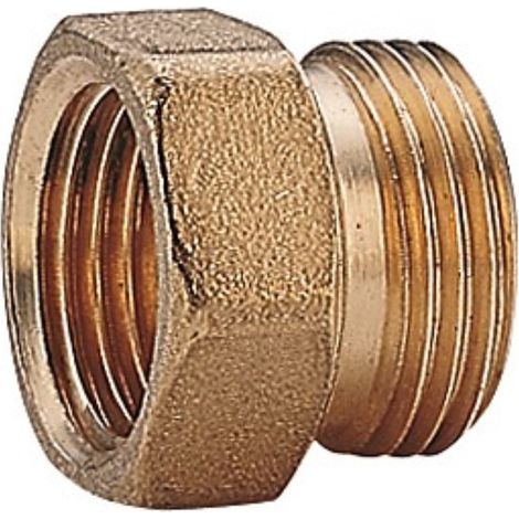 R180FR Raccordo diritto, filettato femmina, in ottone, con attacco per adattatore tubo rame, plastica o multistrato R180RY055 (1/2)
