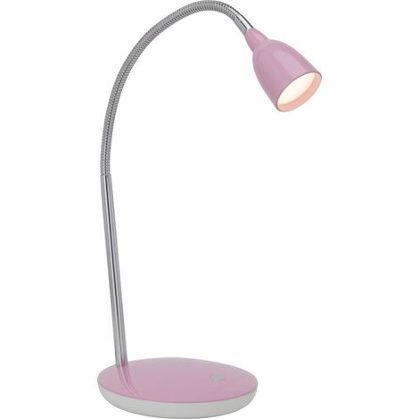 BRILLIANT lampe Anthony lampe de table LED fer / rose 1x LED 2,4 W intégrée, (200lm, 3000K) Échelle A ++ à E Avec pressostat sur la base (1/3)