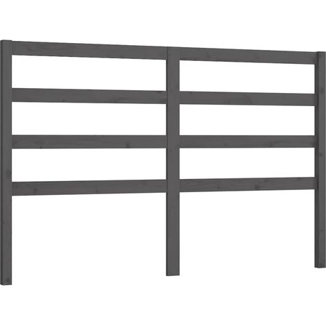 Maison Exclusive - Testiera Letto Grigia 166x4x100 cm in Legno Massello di Pino