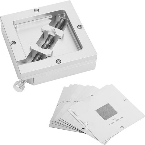 Station de soudage BGA, pochoir diagonal pour processeurs d'ordinateur, kits de soudage pour téléphones portables HT90 (1/5)