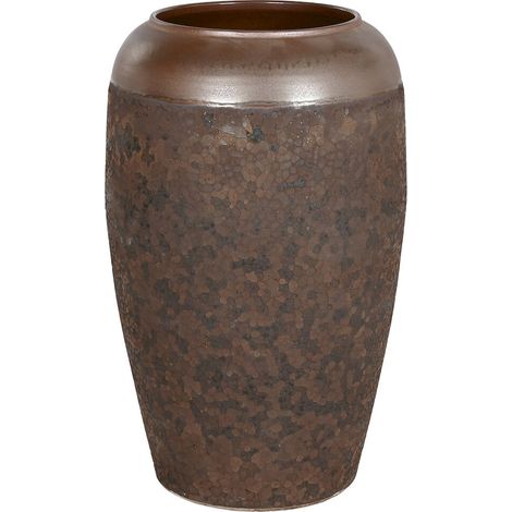 Vase céramique effet oxydé élégance intemporelle - Marron oxydé élégant (1/3)