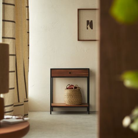 Console en bois d'acacia et métal 60 Agra (1/5)