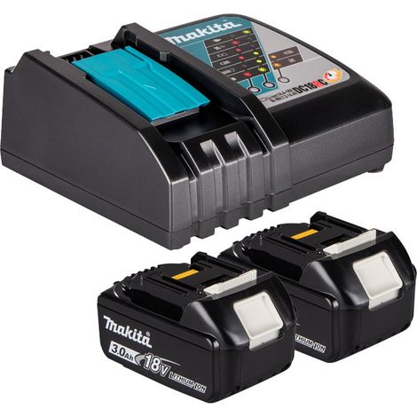 MAKITA Pack power 18V LXT 2x3 Ah avec chargeur DC18RC