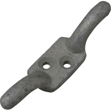 Galvanised Cleat Hooks 3" X2 (Washing Line Blind Cord Tie Back Trailer Rope) (1/5)