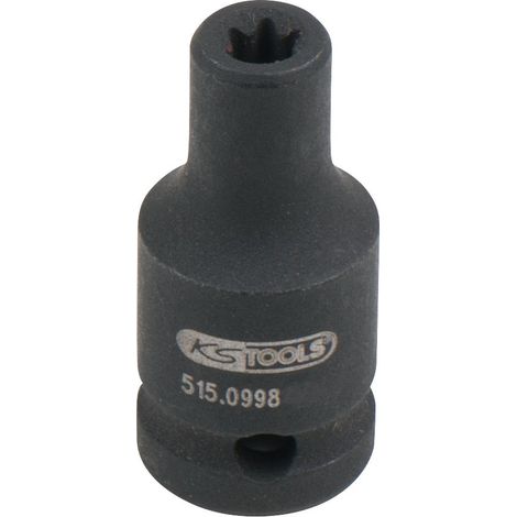 1/4" Bussola per avvitatori ad impulsi Torx, corta, E4 (1/2)