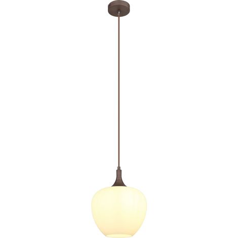 Globo - lámpara colgante - Maxy - marrón - vidrio - Ø 24cm - E27 (1/5)