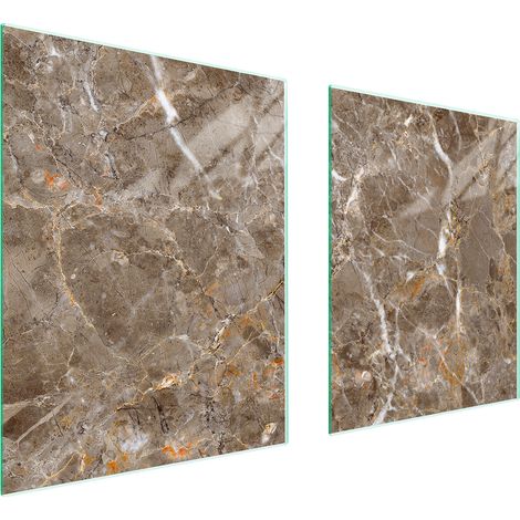 GLASSCHUTZPLATTE FÜR HERD 85x52 MARMOR (1/5)