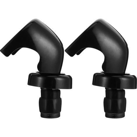 Lot de 2 Bouchons de Vin en Silicone et Acrylique, Bouchon de Bouteille Étanche pour Bar Cuisine, Préserve et Prolonge la Fraîcheur du Vin Ouvert (1/5)