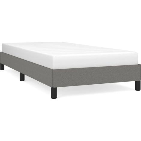 Maison Exclusive - Bettgestell ohne Matratze Dunkelgrau 90x190 cm