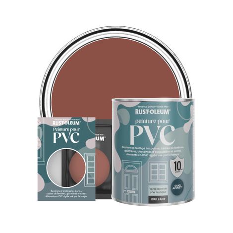 Peinture pour PVC, Finition Brillante - Rouge Brique (1/3)