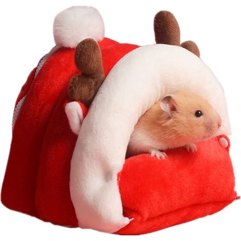 Nid Pour Petit Animal - Maison Chaude En Peluche - Pour Cochon D Inde Hamster Lapin - 1 Pièce (1/5)