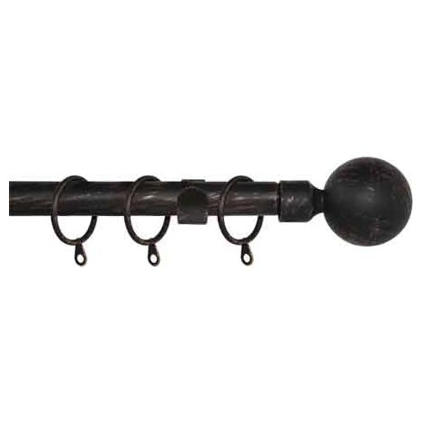SCORRITENDA A STRAPPO 'SFERA' 120/210 cm - Nero/Argento