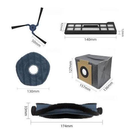 Suitable for Eufy robot vacuum cleaner accessories, including the X10pro OMNI roller brush/side brush/filter/filter cartridge/mop/dust bag. (1/4)