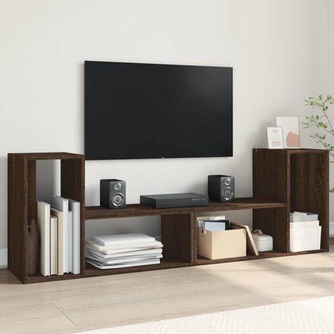 TV-Schränke 2 Stk. Braun Eichen-Optik 75x30x50 cm Holzwerkstoff (1/5)
