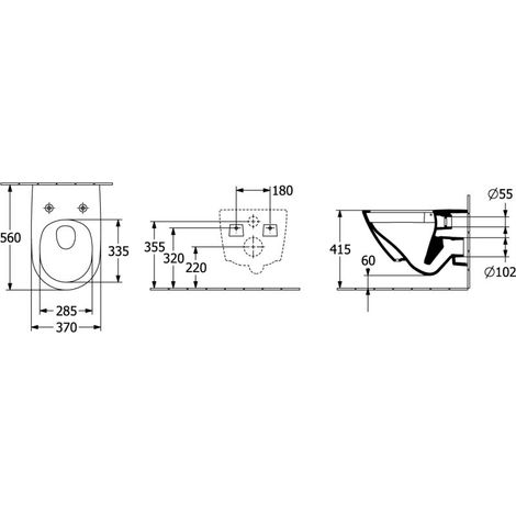 Villeroy & Boch 4610TL01 Pack Combi Subway 3.0 370x560x355mm